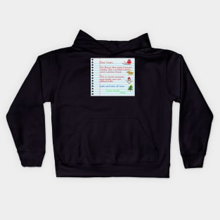 Santa Letter - Alternative Christmas Kids Hoodie